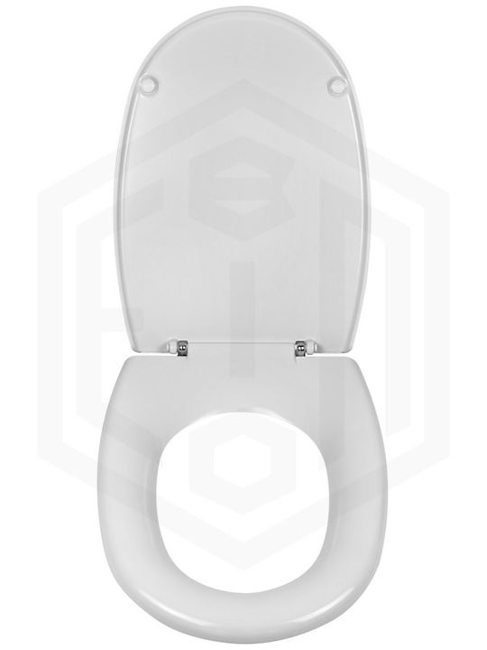 EVIOP Plastic Toilet Seat White Apollo 48cm