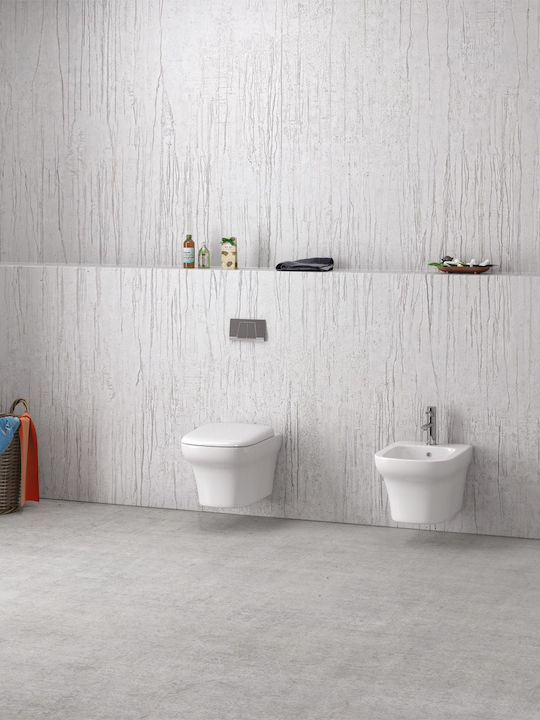 Karag Grace Toilet Seat Soft Close Plastic 42.5x36cm White
