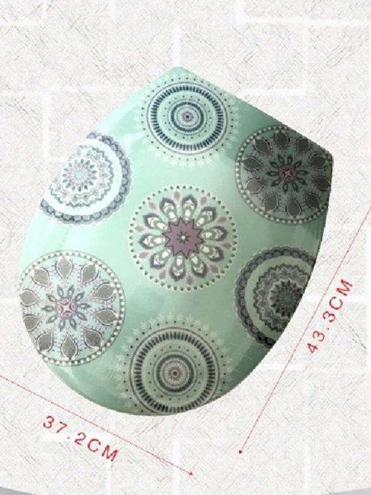 Plastic Toilet Seat Multicolour Bathlux 43.3cm