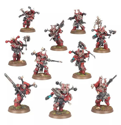 Games Workshop Warhammer World Eaters: Khorne Berzerkers Unbemalte Figuren 17059