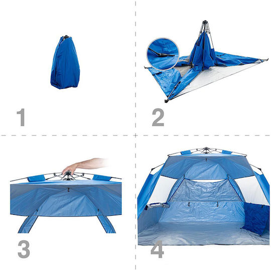 Muhler Strandszene Für 4 Personen Blau