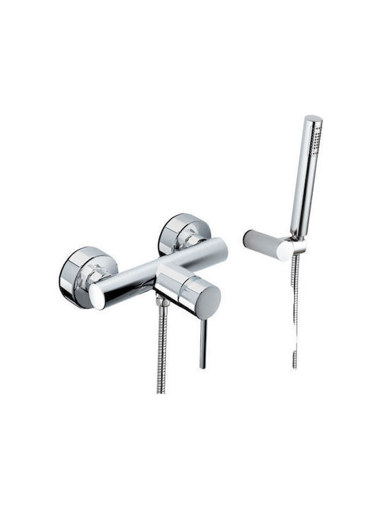 Eurorama Tonda Mixing Shower Shower Faucet Complete Set Black