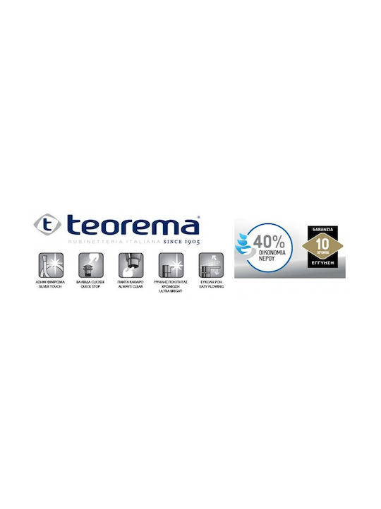 Teorema Kart Mixing Bathtub Shower Faucet Complete Set Silver