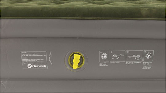 Outwell Inflatable Double Camping Air Mattress Excellent 200x135x30cm