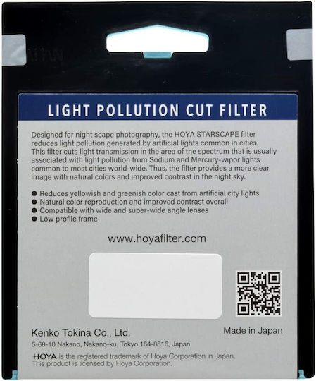 Hoya Starscape Filter Light Pollution 62mm for Camera Lenses