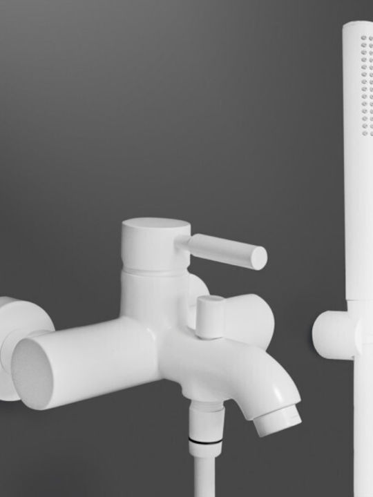 La Torre New Tech 12019 Αναμεικτική Μπαταρία Μπανιέρας Πλήρες Σετ Λευκή