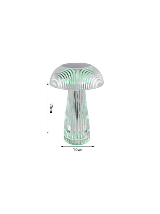 Tisch Dekorative Lampe mit RGB-Beleuchtung LED Transparent