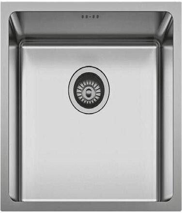 Karag BL 792 BL792 Unterbau Spüle Inox Satiniert B38xT44cm Silber
