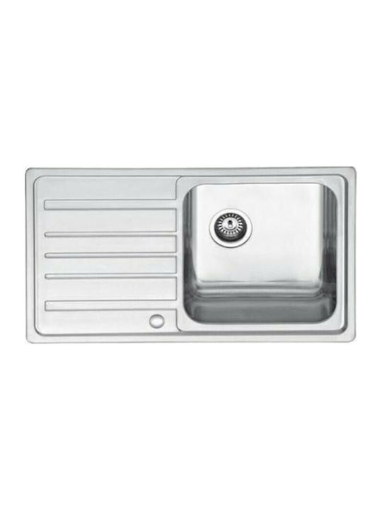 Karag BL 802 BL802L PA Drop-In Sink Inox Satin W86xD50cm Silver