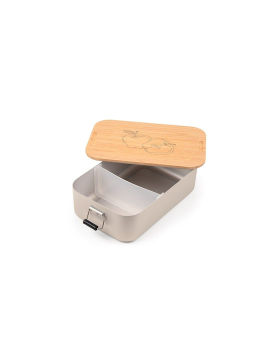 Troika Bamboo Lunch Box Silver 23.6x14.7cm