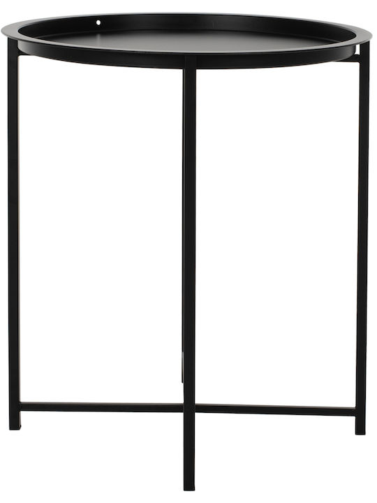 Samuel Auxiliary Outdoor Free Standing Metal Table Black 46x46x52cm