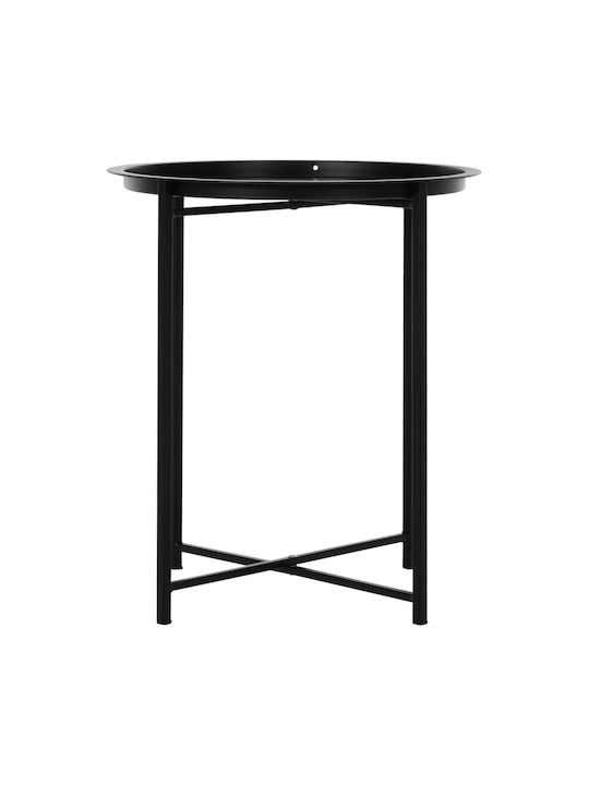 Samuel Auxiliary Outdoor Free Standing Metal Table Black 46x46x52cm
