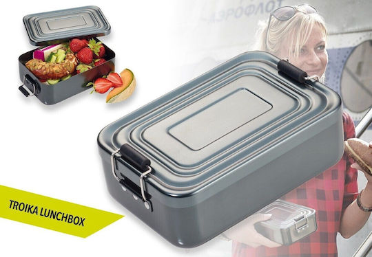 Troika Кутия за обяд Inox Сив 17.9x11.6см 1бр