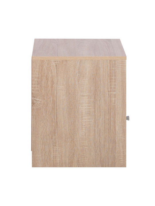 Bedside Table Malory Wooden Sonama Grey 40x40x50cm