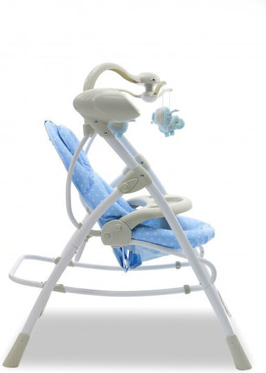 Asalvo Ηλεκτρικό Relax Μωρού Κούνια με Μουσική Blue για Παιδί έως 9kg