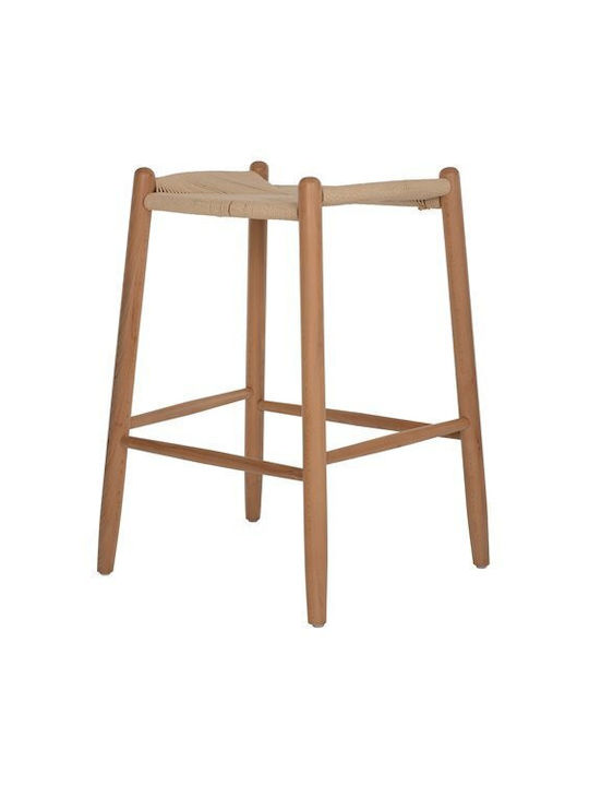 Stool Bar Wooden Brave Beige 44x46x65cm