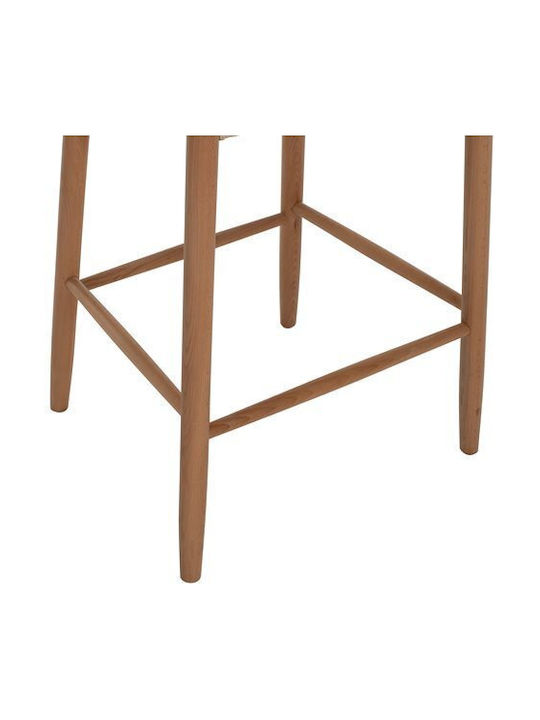 Stool Bar Wooden Brave Beige 44x46x65cm