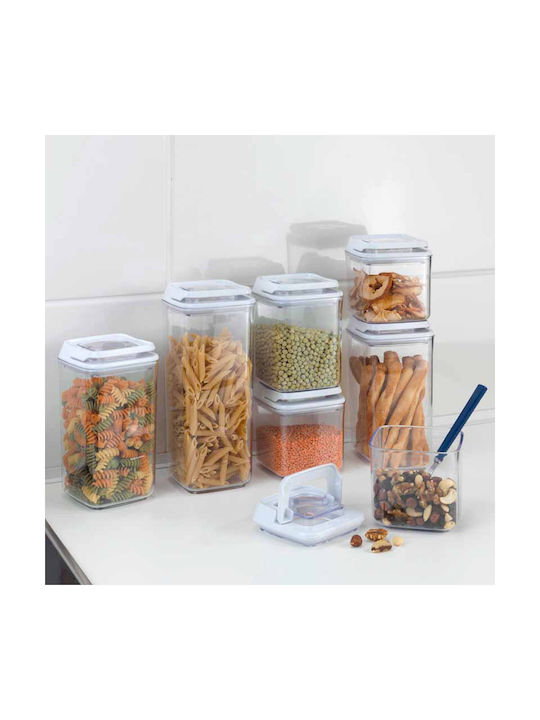 Wenko Turin Vase General Use with Airtight Lid Plastic Transparent 900ml