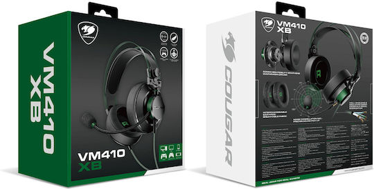 Cougar VM410 XB Over Ear Gaming Headset με σύνδεση 3.5mm for PC / PS4 / PS5 / XBOX