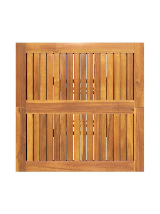Bar-Tisch für Kleine Außenbereiche aus Akazie Braune 75x75x110cm