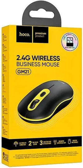 Hoco GM21 Wireless Mouse Black / Yellow