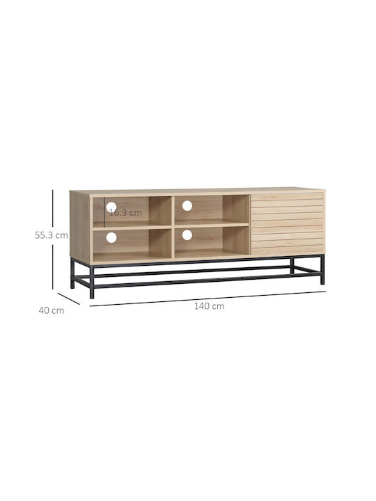 Έπιπλο Τηλεόρασης Μπεζ Μ140xΠ40xΥ55.3cm