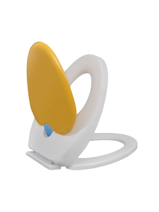 vidaXL Toilet Seat Soft Close Plastic 48.5x36.5cm White