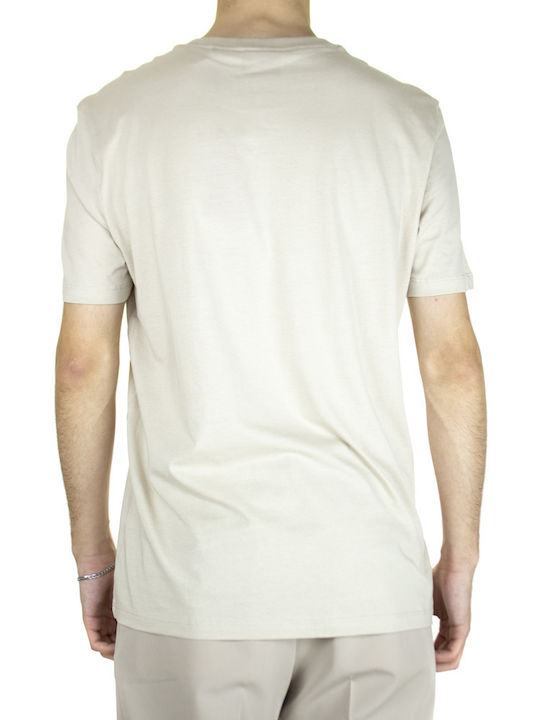 Hugo Boss Ανδρικό T-shirt Μπεζ Μονόχρωμο