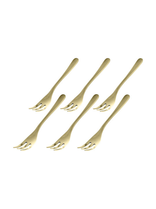 Sambonet Inox Table Fork Set Gold Taste 6pcs