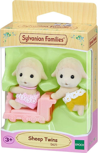 Epoch Toys Miniature Toy Sheep Twins Sylvanian Families for 3+ Years Old