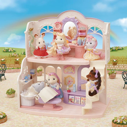 Epoch Toys Pony's Stylish Hair Salon Sylvanian Families for Ages 3 Plus