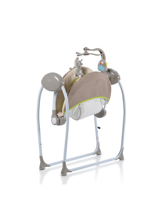 Cangaroo Electric Baby Relax Swing Swing Plus with Music Cappuccino for Child up to 9kg