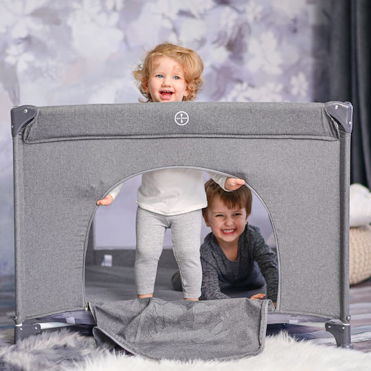 Lorelli Happy Game Zone Cool Park with Mattress Grey Star 100x100cm