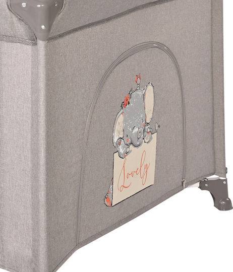 Lorelli Happy Game Zone Cool Park with Mattress Grey Star 100x100cm