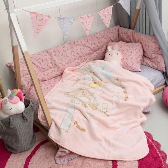Palamaiki Одеяло Детско легло Bebe Velour BV722 Велур Бежов 110x140см.