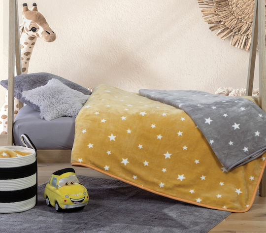 Nef-Nef Homeware Blanket Nursery Swaddling Blankets Stellar Velvet Gray 75x100cm