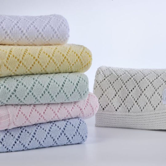 Down Town Home Blanket Nursery Swaddling Blankets 227 Knitted Pink 75x105cm