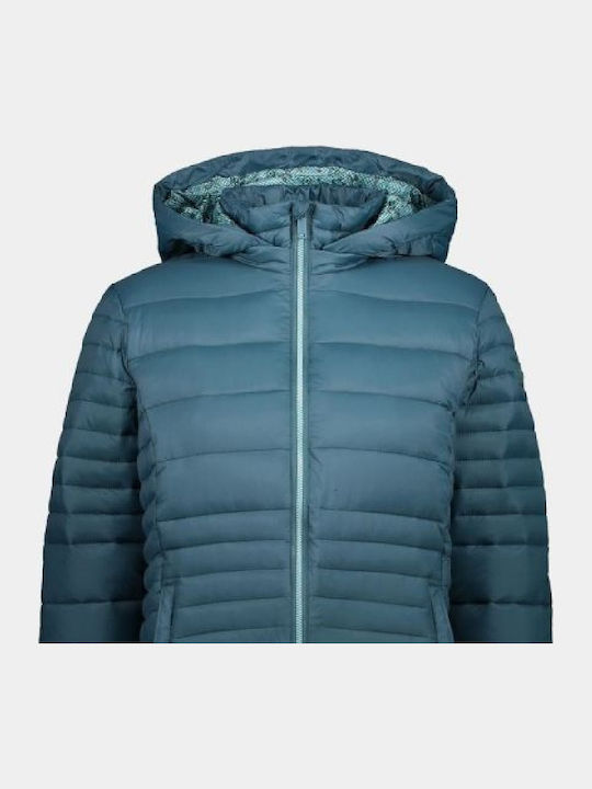 Lungă Jachetă de femei Puffer Verde