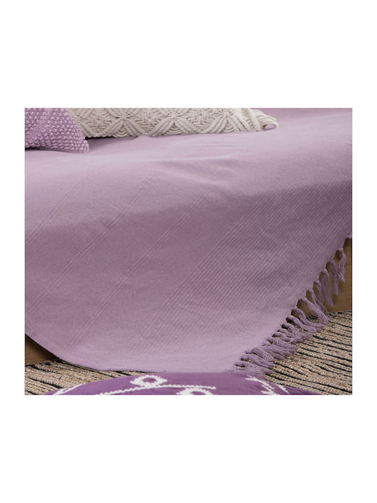 Nef-Nef Homeware Dreisitzer-Sofa Wurf Fargo 180x300cm Mauve 030680