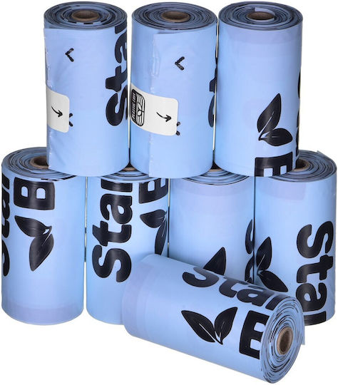 Zolux BIOworki Saci pentru Excremente de Câine Albastre 8 Rolls a 15buc