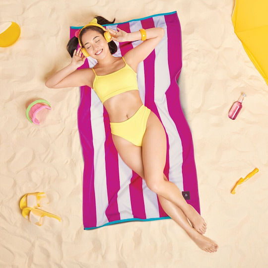 Greenwich Polo Club Beach Towel Cotton Fuchsia 170x90cm.