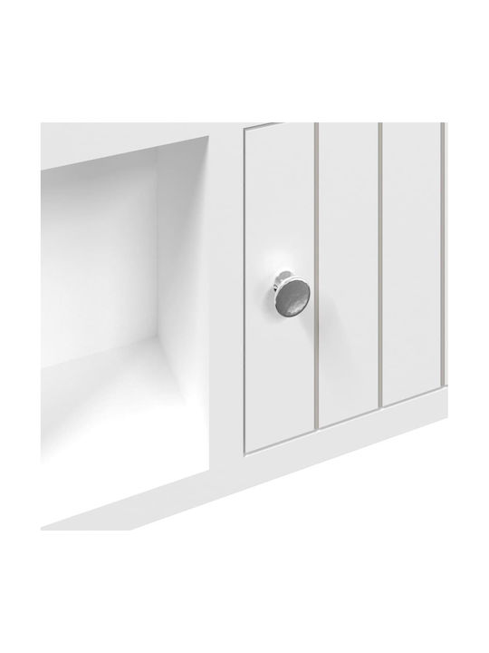 vidaXL Wall Key Holder Wooden 3 positions 40x8.5x20cm