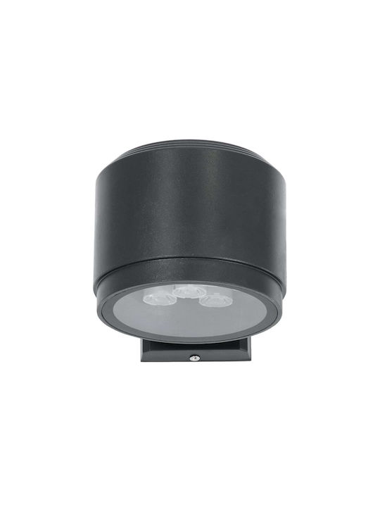 GloboStar Wall-Mounted Outdoor Spot LED IP67 24W with Warm White Light Double Beam