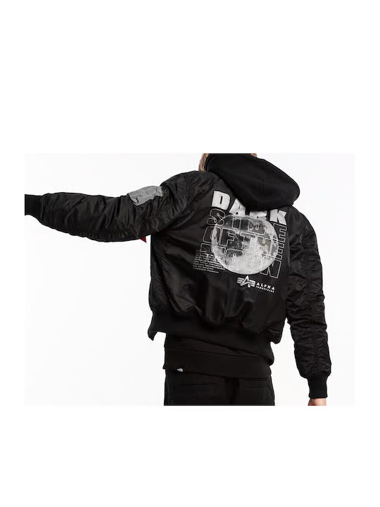 Alpha Industries Geacă pentru bărbați de iarnă Bomber Negru