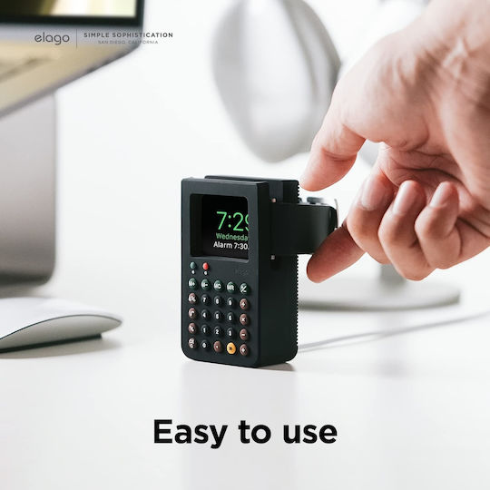 Elago W8 Stand Charging Station Încărcător pentru Ceas Apple Negrus