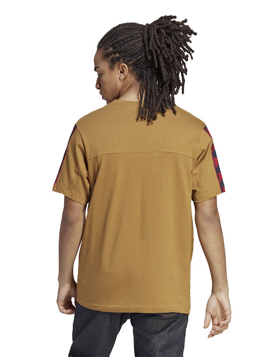 Adidas Brandlove T-shirt Bărbătesc cu Mânecă Scurtă Bronze Strata