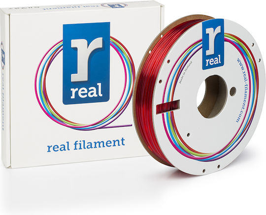 Real Filament PETG 3D Printer Filament 1.75mm Translucent Red 0.5kg
