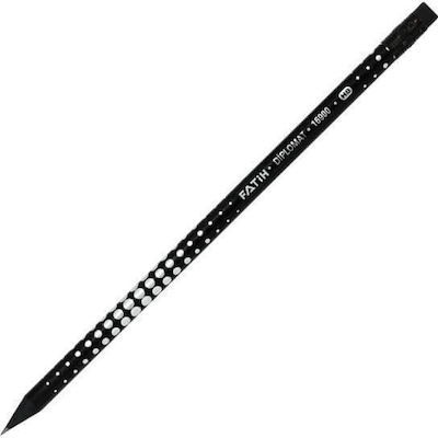 FATiH Diplomat Pencil HB with Eraser Black