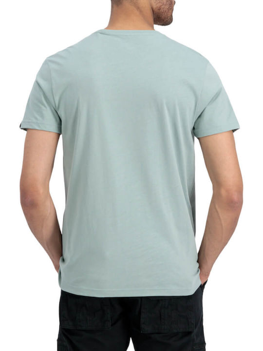 Alpha Industries T-shirt Bărbătesc cu Mânecă Scurtă Verde