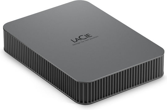Lacie Mobile Drive Secure USB-C Extern HDD 4TB 3.5" Space Grey